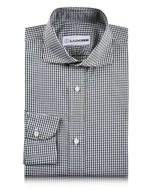Brembana Black White Graph checks Shirt Brembana Black White Graph checks Shirt