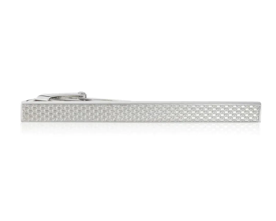 Elizabeth Parker Tieclip- Textured Silver TS013