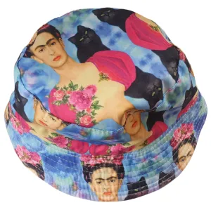 Frida Kahlo & Cats Reversible Bucket Hat Frida Kahlo & Cats Reversible Bucket Hat