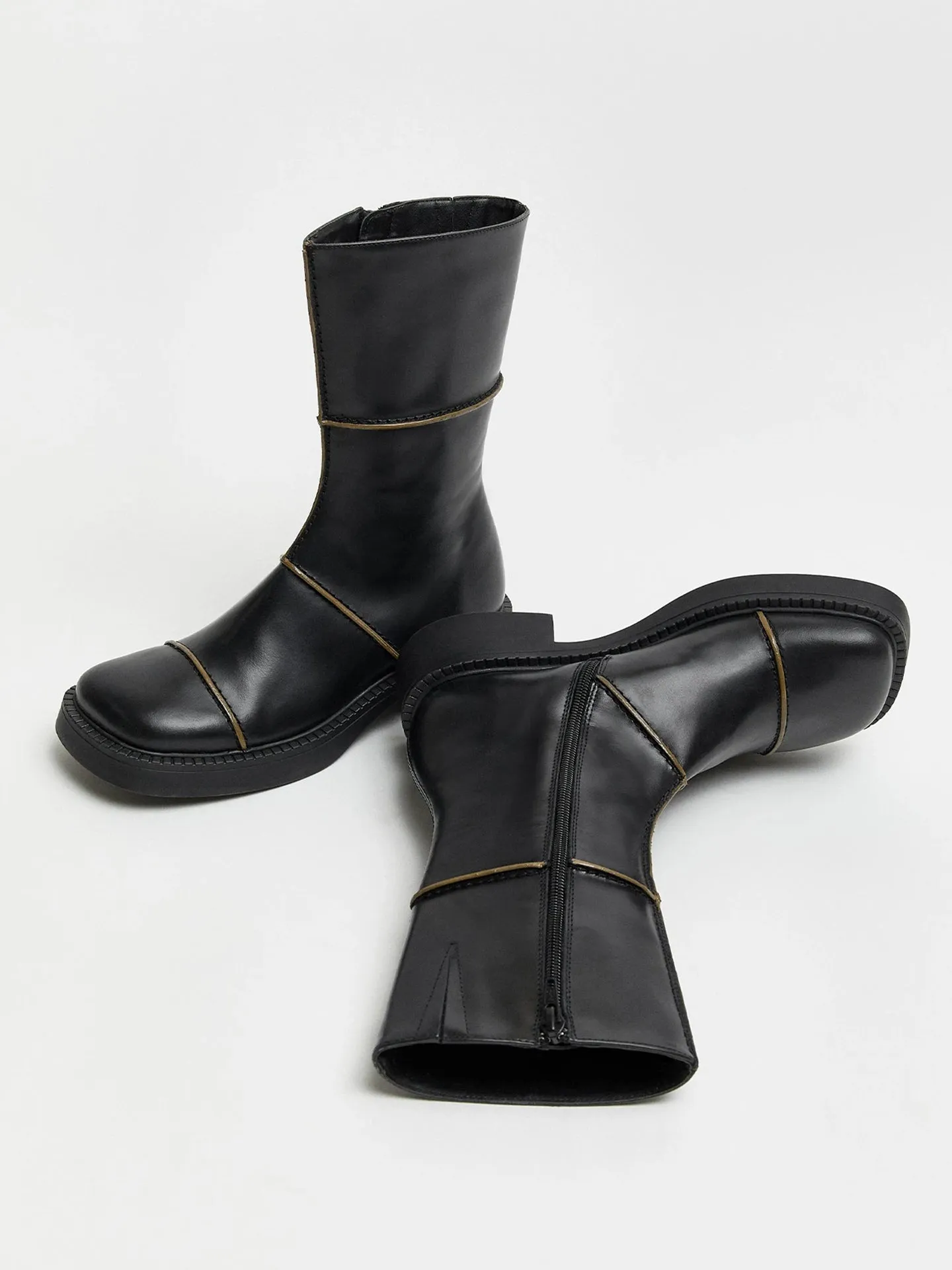 MIISTA x E8 Dahlia Black Ankle Boots