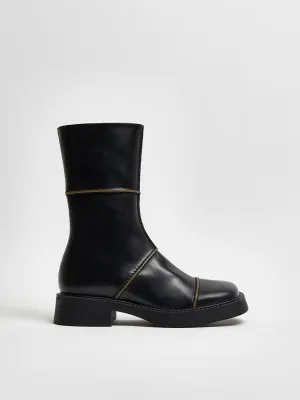 MIISTA x E8 Dahlia Black Ankle Boots