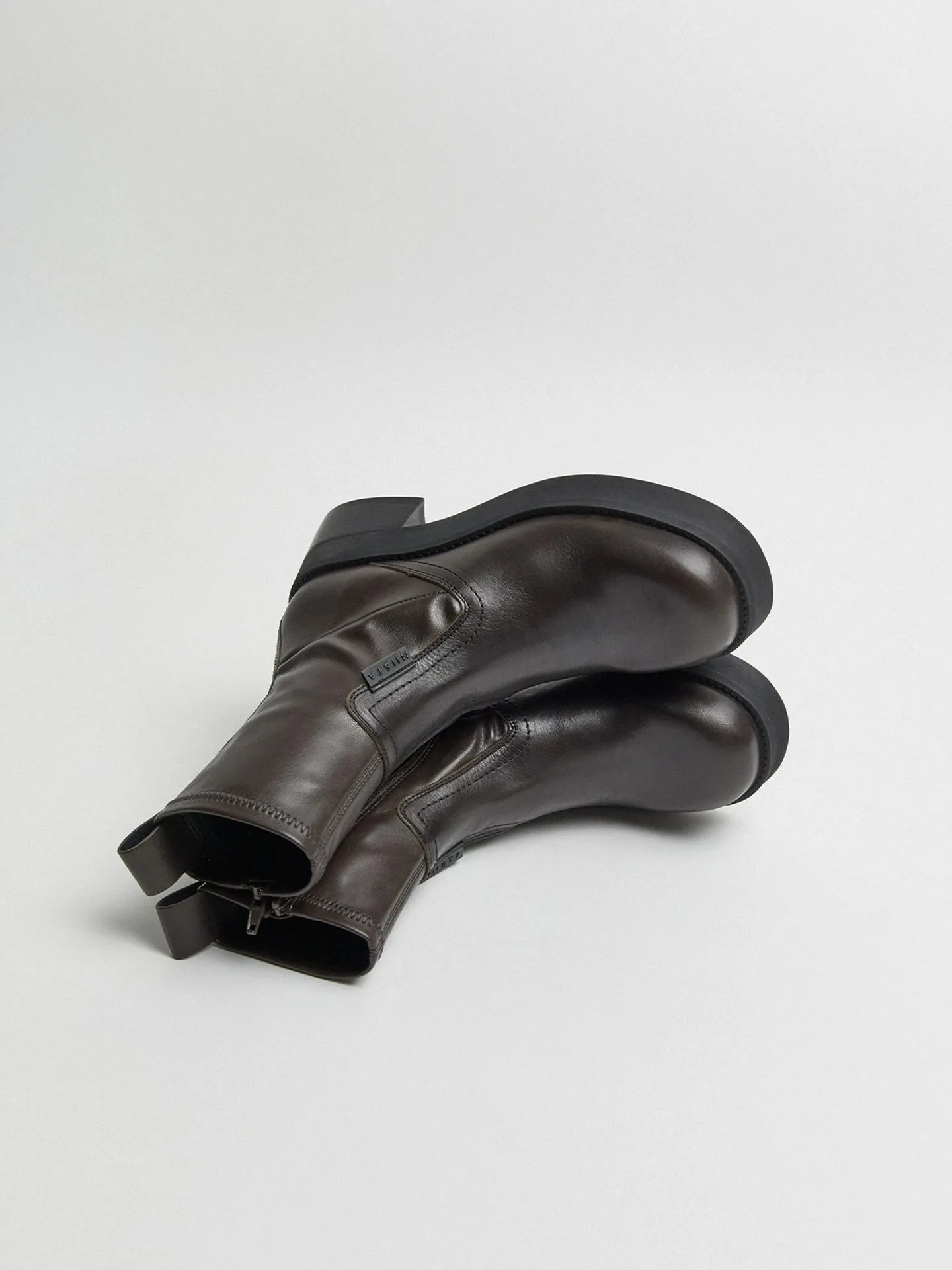 MIISTA x E8 Oliana Brown Ankle Boots
