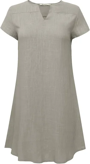 NaRHbrg Women's Linen T Shirt Dress Short Sleeve Casual Loose Fit Summer Dresses with Pockets Lightweight Beach Sundress NaRHbrg Women's Linen T Shirt Dress Short Sleeve Casual Loose Fit Summer Dresses with Pockets Lightweight Beach Sundress