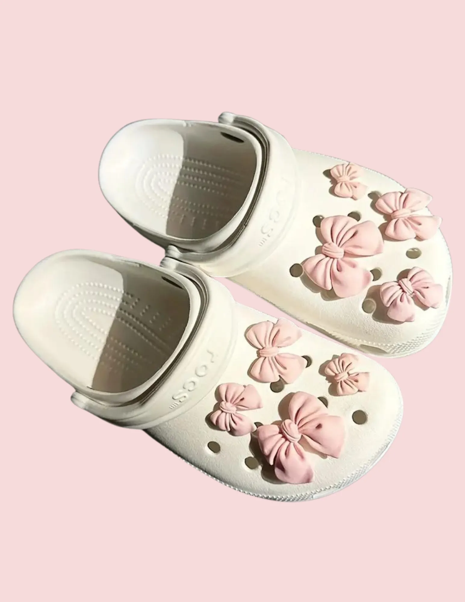 Ruffle   Bow Croc Accessories